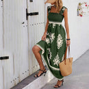 Vestido Mykonos Beach com Estampas Barrocas e Caimento Impecável